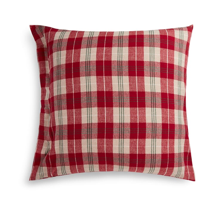 Funda de almohada Checked cotton flannel 50x60 cm, Rojo-beige-verde-blanco Lexington