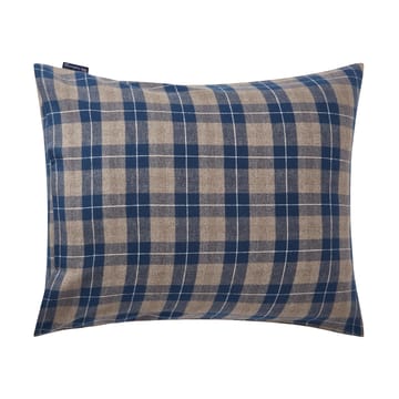 Funda de almohada Checked Flannel 50x60 cm - Denim blue-beige - Lexington