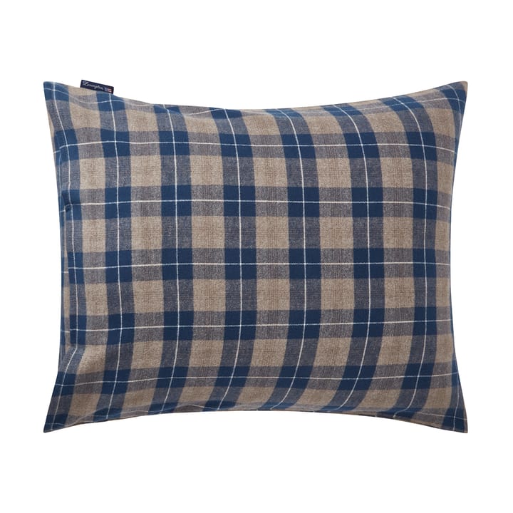 Funda de almohada Checked Flannel 50x60 cm, Denim blue-beige Lexington