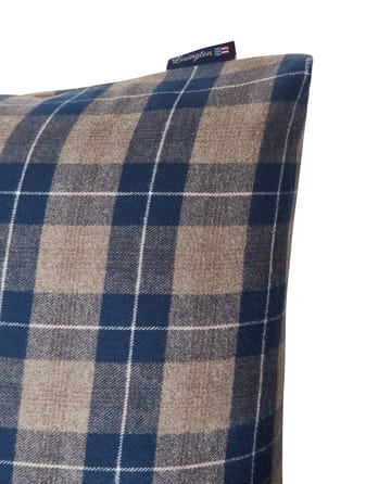 Funda de almohada Checked Flannel 50x60 cm - Denim blue-beige - Lexington