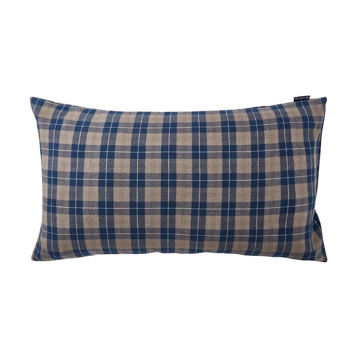 Funda de almohada Checked Flannel 50x90 cm - Denim blue-beige - Lexington