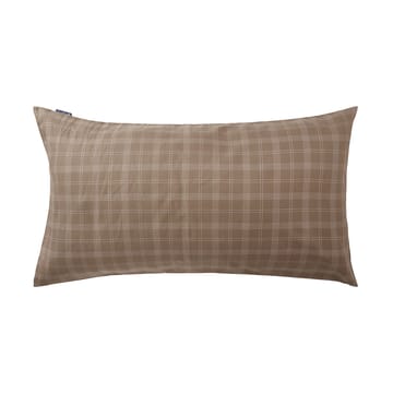 Funda de almohada Checked Pin Point Oxford 50x90 cm - Brown - Lexington