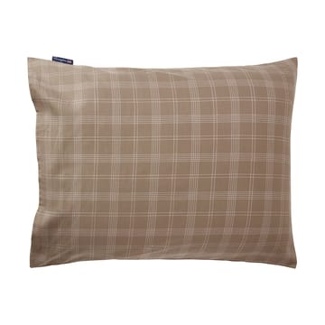 Funda de almohada Checked Pinpoint Oxford 50x60 cm - Brown - Lexington