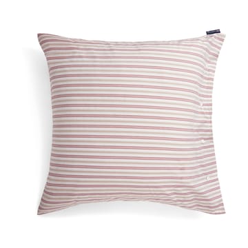 Funda de almohada Dobby striped cotton poplin 50x60 cm - Rojo-beige-blanco - Lexington