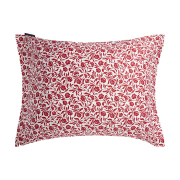 Funda de almohada Flower printed cotton sateens 50x60 cm - Blanco-rojo - Lexington