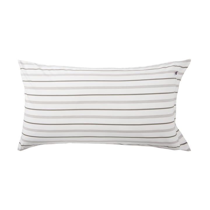 Funda de almohada Striped Cotton Poplin 50x90 cm - White - Lexington