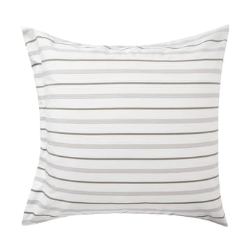 Funda de almohada Striped Cotton Poplin 65x65 cm - White - Lexington