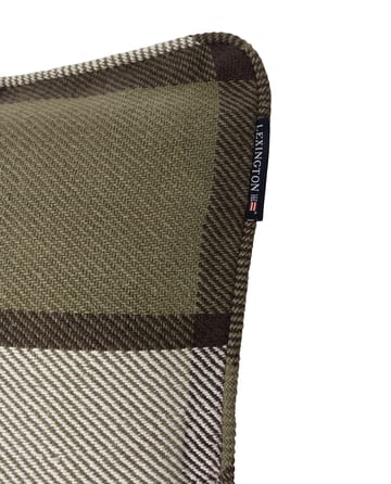 Funda de cojín Checked heavy twill 50x50 cm - Olive - Lexington