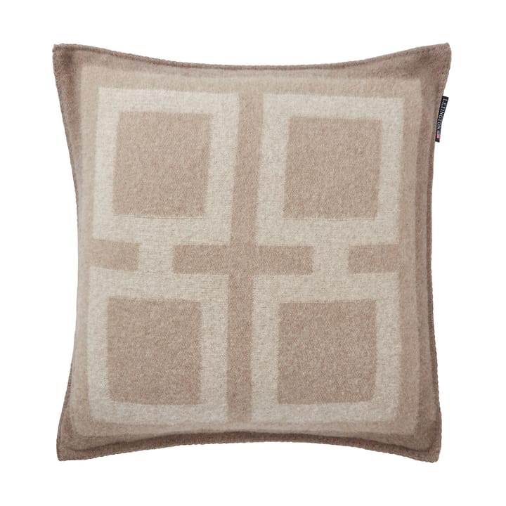 Funda de cojín Graphic Recycled Wool 50x50 cm, Light beige Lexington