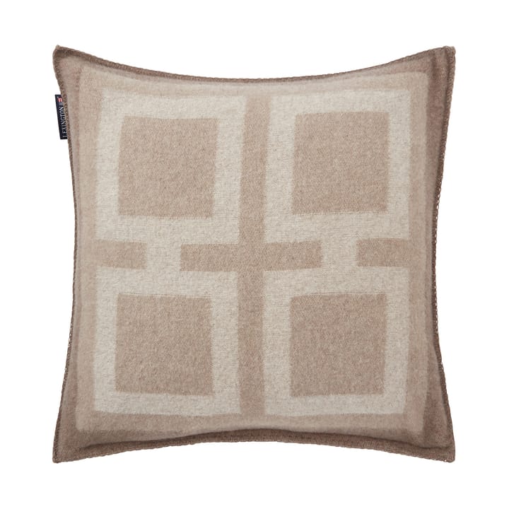 Funda de cojín Graphic Recycled Wool 50x50 cm, Light beige Lexington