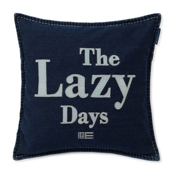 Funda de coj�ín Lazy Days Denim Twill Cotton 50x50 cm - Denim blue - Lexington