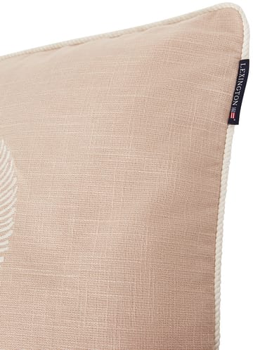 Funda de cojín Sea Embroidered Recycled Cotton 50x50cm - Light Beige - Lexington