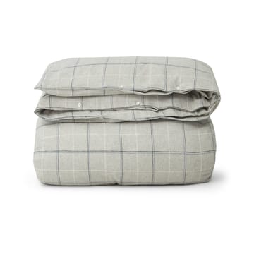 Funda nórdica Checked Cotton Flannel 150x210 cm - Light gray-dove - Lexington