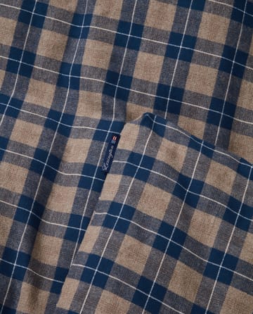 Juego de sábanas Checked Flannel 150x210 cm - Denim blue-beige - Lexington