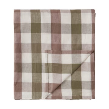 Mantel Checked Cotton Linen 150x250 cm - Olive - Lexington