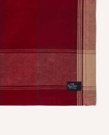 Mantel individual Checked linen-cotton 40x50 cm - Rojo-beige - Lexington