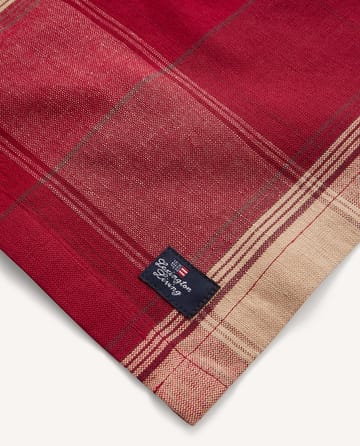 Mantel individual Checked linen-cotton 40x50 cm - Rojo-beige - Lexington