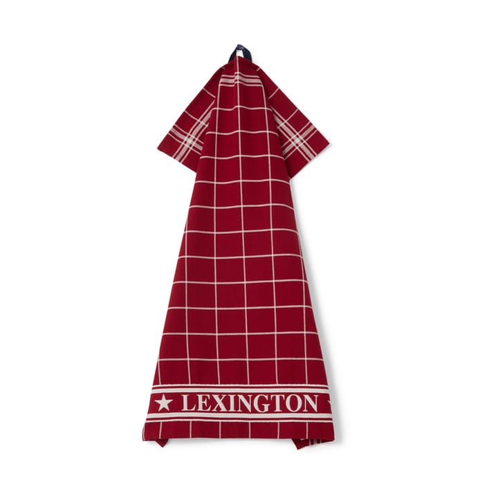 Paño de cocina Lexington checked 50x70 cm - Rojo-blanco - Lexington