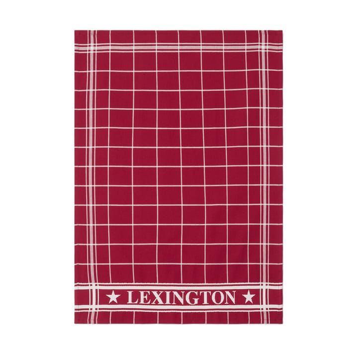 Paño de cocina Lexington checked 50x70 cm, Rojo-blanco Lexington