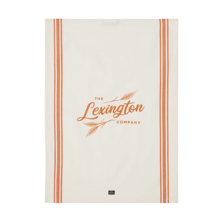 Paño de cocina Organic Cotton 50x70 cm, White-orange Lexington