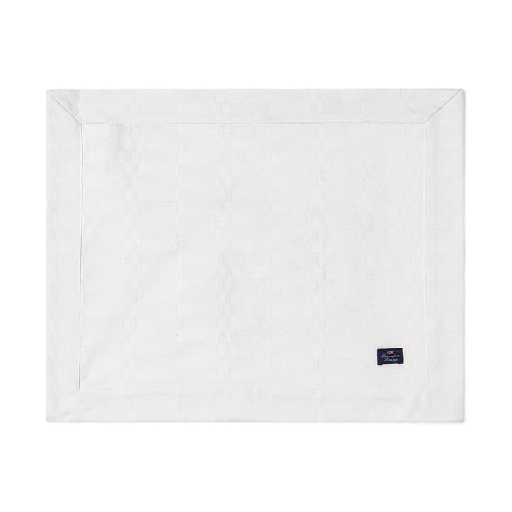 Salvamanteles White jacquard cotton 40x50 cm - Blanco - Lexington