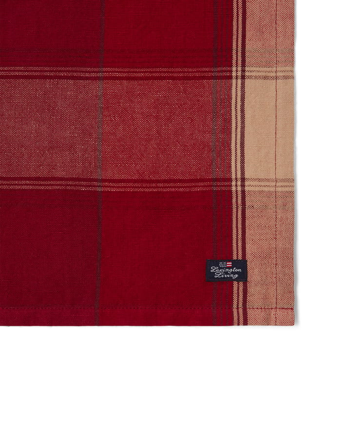 Servilleta Checked linen-cotton 50x50 cm, Rojo-beige Lexington