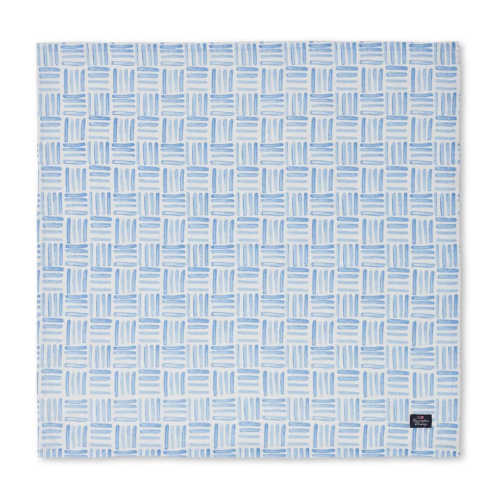 Servilleta Graphic Printed Cotton 50x50 cm, Blue-White Lexington