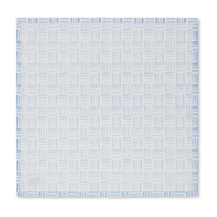 Servilleta Graphic Printed Cotton 50x50 cm, Blue-White Lexington