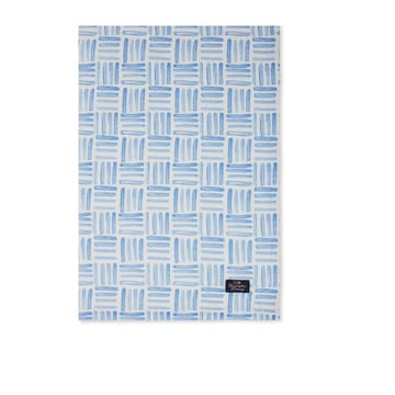 Servilleta Graphic Printed Cotton 50x50 cm - Blue-White - Lexington