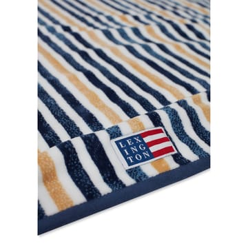 Toalla de baño Striped Cotton Velour 100x180 cm - Blue-white-oat - Lexington