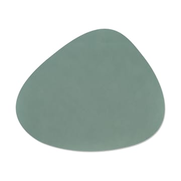 Mantel individual curvo Cloud-Nupo reversible L 1 pieza - gris antracita-verde pastel - LIND DNA