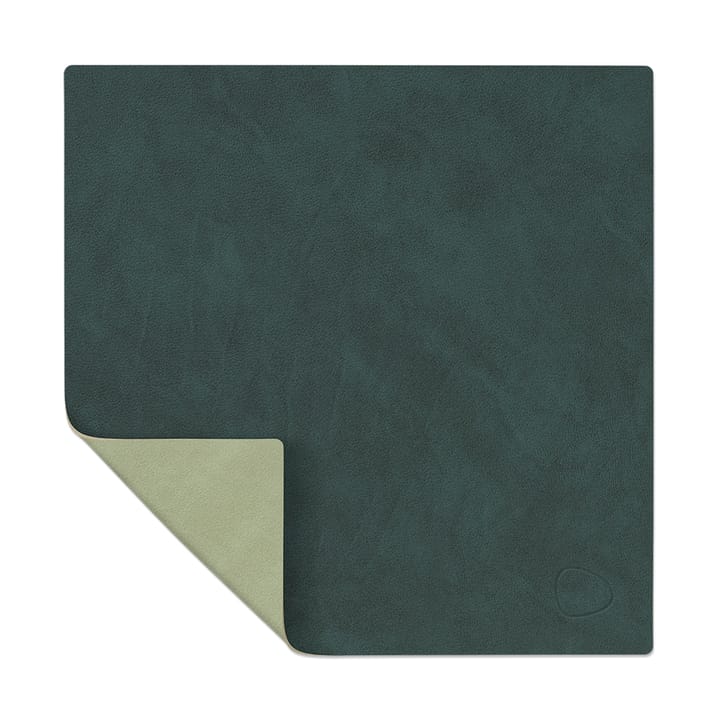 Mantel individual Nupo cuadrado reversible S 1 pieza - Dark green-olive green - LIND DNA