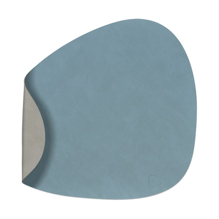 Mantel individual Nupo reversible curve L - azul claro-gris claro - LIND DNA