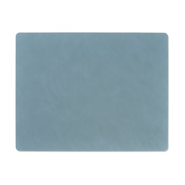 Mantel individual Nupo reversible square L - azul claro-gris claro - LIND DNA