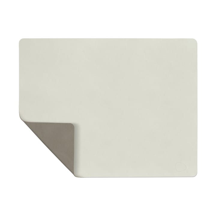 Mantel individual Nupo reversible square L - Linen-Flint grey - LIND DNA