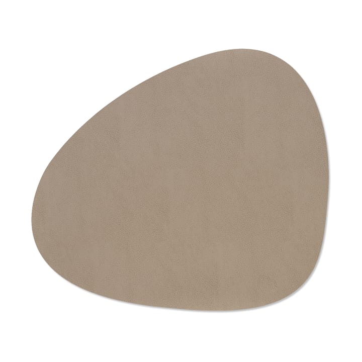 Mantel individual Serene curvo L 37x44 cm - Mole Grey - LIND DNA