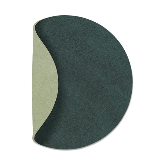 Posavasos Nupo circle reversible - Dark green-olive green - LIND DNA