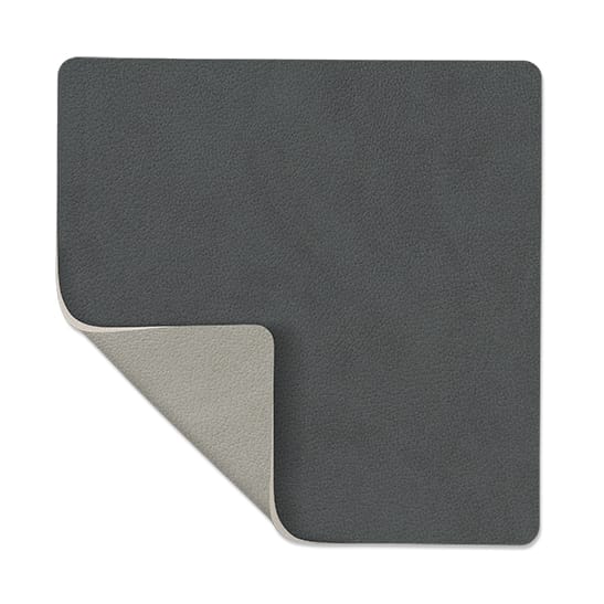 Posavasos Nupo reversible square - gris antracita-gris claro - LIND DNA