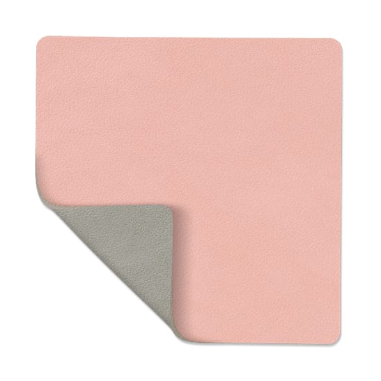 Posavasos Nupo reversible square - rosa-gris claro - LIND DNA