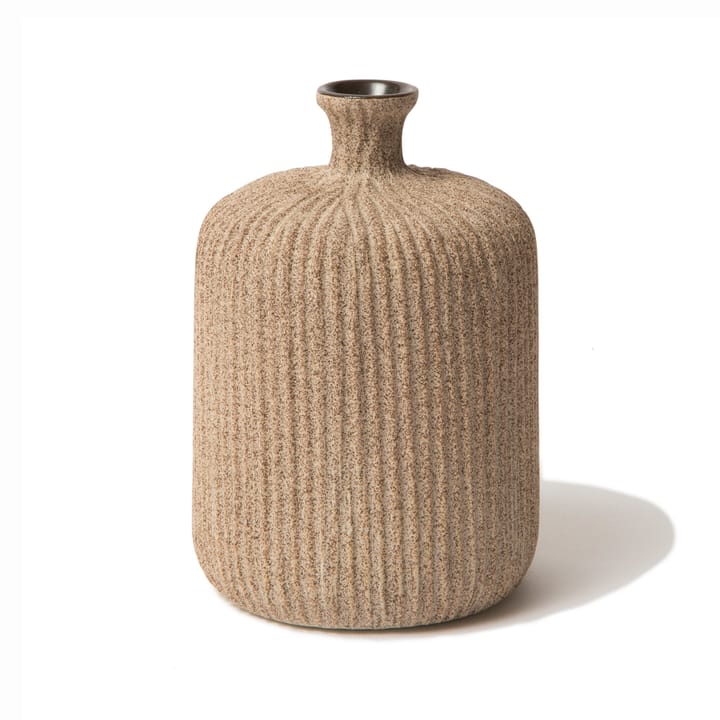 Jarrón Bottle - Sand medium stripe, medium - Lindform
