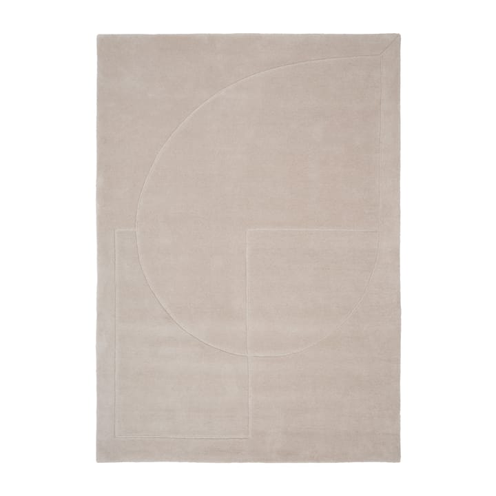 Alfombra de lana Lineal Poem - Beige, 170x240 cm - Linie Design