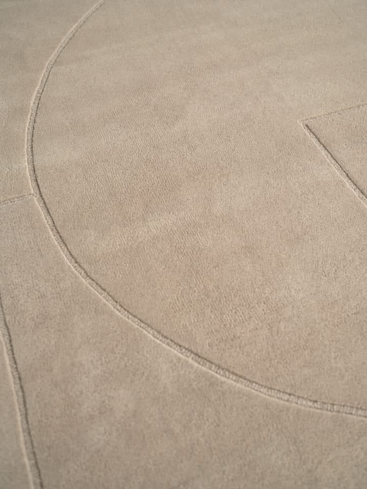 Alfombra de lana Lineal Poem, Beige, 170x240 cm Linie Design