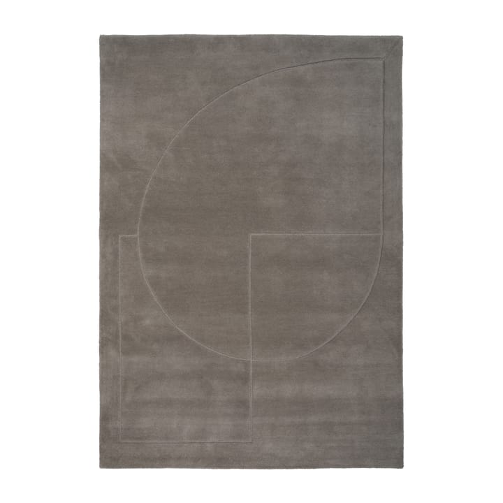 Alfombra de lana Lineal Poem, Grey, 140x200 cm Linie Design