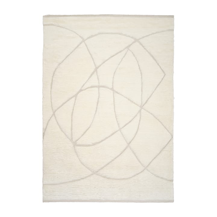 Alfombra de lana Lineal Sweep - White, 170x240 cm - Linie Design