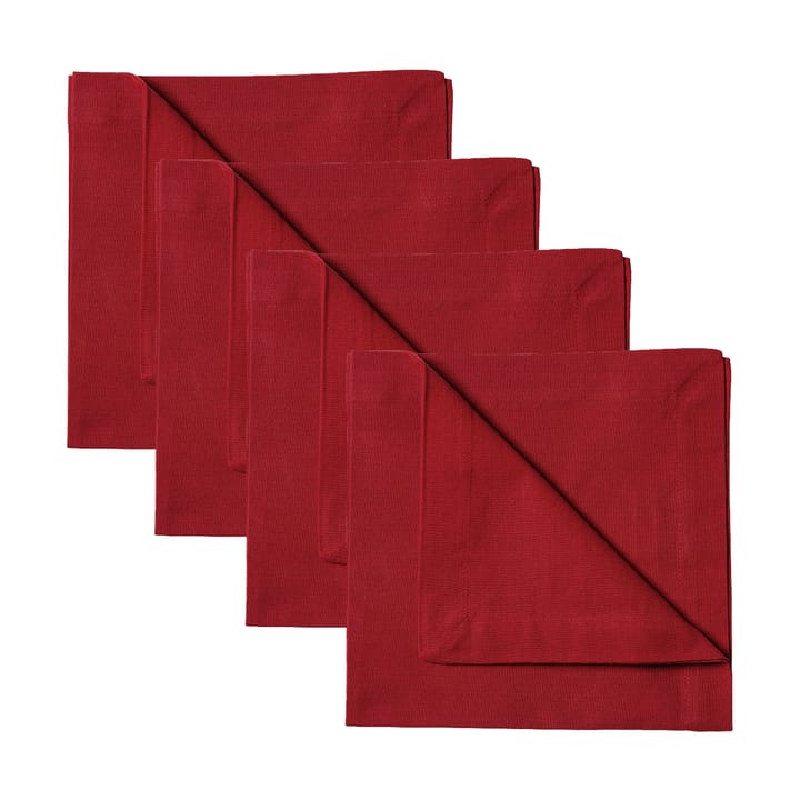 4 Servilletas Robert - Rojo - Linum