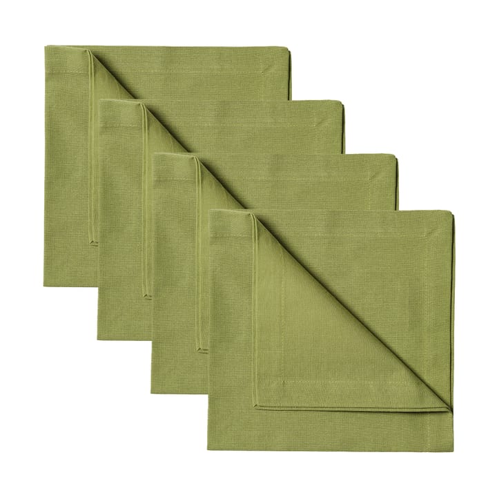 4 Servilletas Robert - Verde musgo - Linum