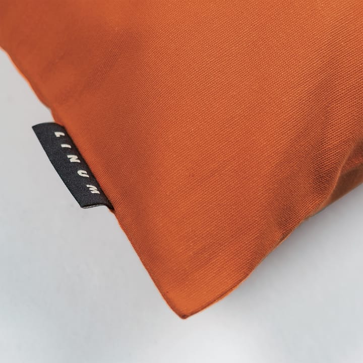 Funda de cojín Annabell 40x40 cm, Naranja óxido Linum