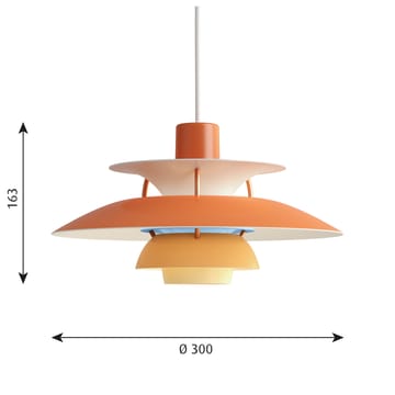 Lámpara colgante PH 5 MINI - Naranja - Louis Poulsen