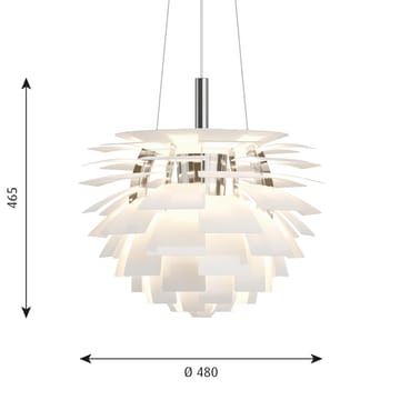 Lámpara colgante PH Artichoke Ø48 cm - Blanco - Louis Poulsen