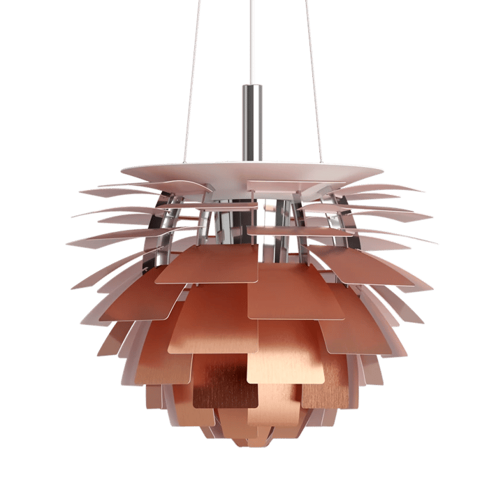 Lámpara colgante PH Artichoke E27 5,5 m cable - Cobre, Ø72 cm - Louis Poulsen